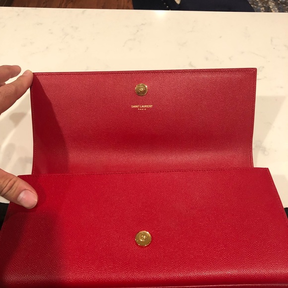 Ysl monogram cassandre clutch red - Picture 2 of 5